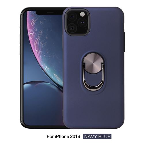 Coque de protection TPU avec support de bague pour Apple iPhone 11 Pro Max 6.5 - Bleu foncé