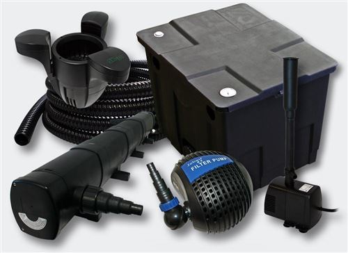 Comparer les prix de Kit de filtration de bassin 12000l UVC 72W Pompe Skimmer Fontaine