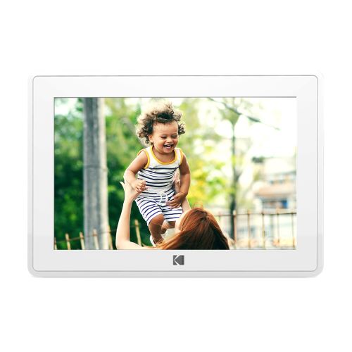 WiFi Cadre Photo Numérique Kodak 10.1 Pouces avec Écran Tactile Ips Display et Intégré Memory -Blanc