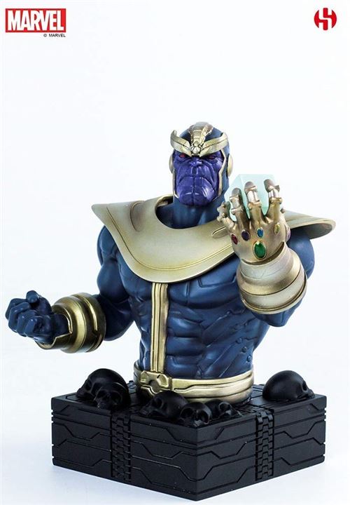 Sémic- Marvel Buste RESINE Thanos Tirelire, SMB003, Multicouleur