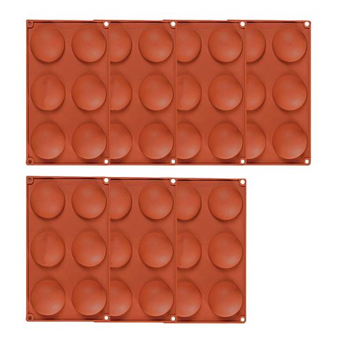 Moule Silicone 6 cavité Demi-balle DIY patisserie -café