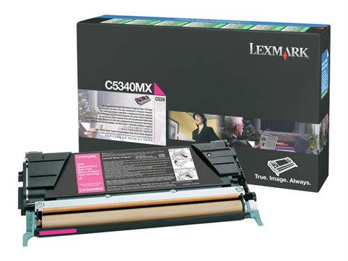 Lexmark - À rendement extrêmement élevé - magenta - original - cartouche de toner LCCP, LRP - pour Lexmark C534dn, C534dtn, C534n