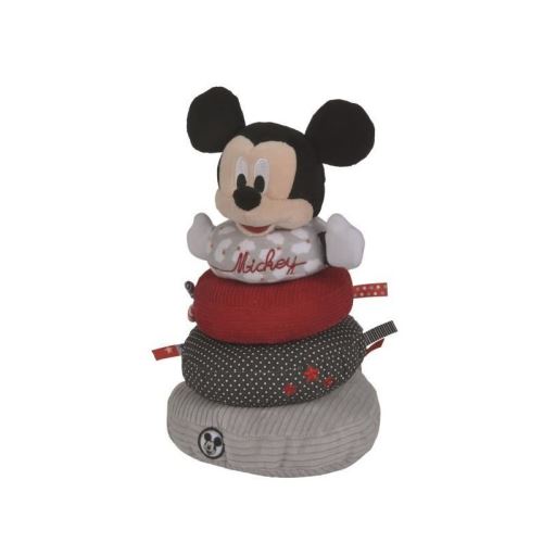 mickey 5872479 - anneaux a empiler en peluche nuage - disney baby