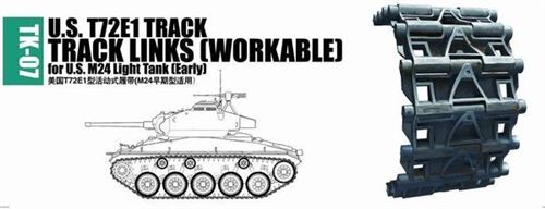 U.s. T72e1 Track For M24 Light Tank (early)- Trumpeter