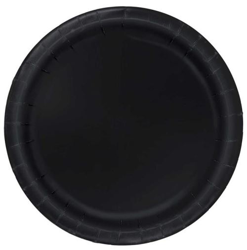 Haza Original assiettes de fête noir 22,8 cm 16 pièces