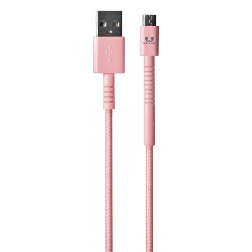 Câble Micro-USB Fabriq, 3m, Rose Clair