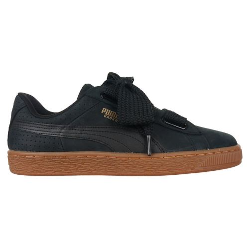 Sneakers Puma Basket Heart Perforated Gum Noir pour Femmes 38