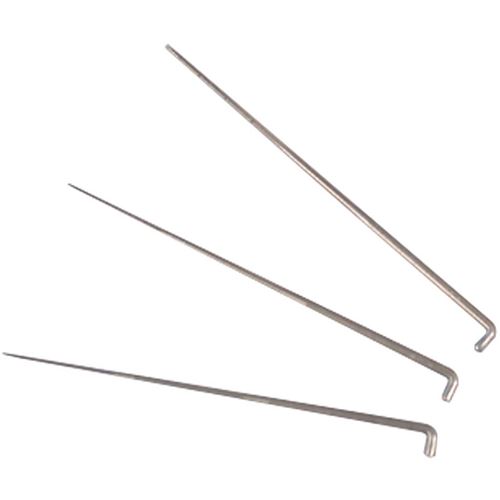 Creotime aiguilles de feutre fines 7,5 cm acier argent 10 pièces