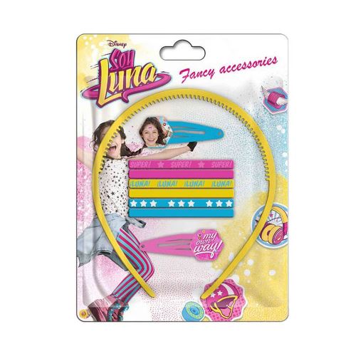 Set 9 pièces Soy Luna Serre tête barrette élastique à cheveux Disney
