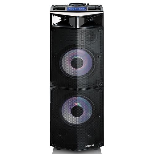 Lenco Haut-parleur PA avec table de mixage DJ PMX-300 Noir 250 W