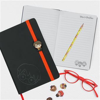 Carnet de notes Harry Potter Kawaii Noir