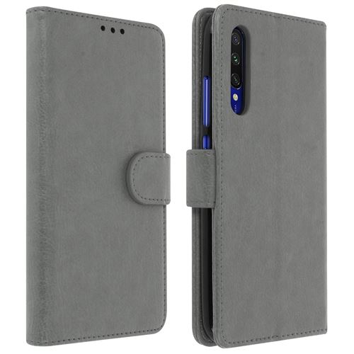 Étui pour Xiaomi Mi A3 avec Porte-cartes Fonction Support gris