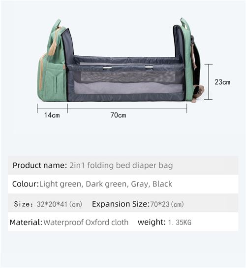 Sac a langer pliable top