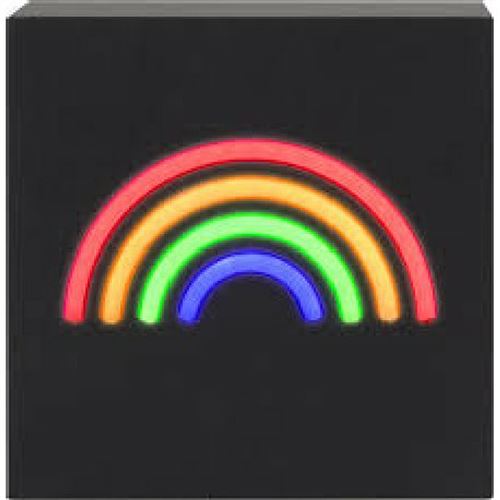 Enceinte Bluetooth® avec chargeur sans fil - Modèle Néon S Rainbow Noir ColorLight