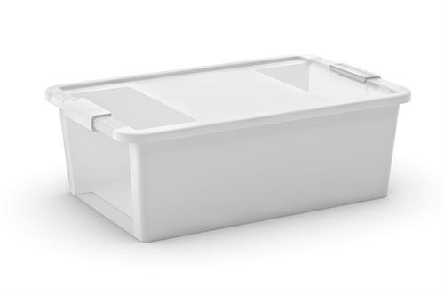 abm boîte de rangement bi box - 26 l - blanc