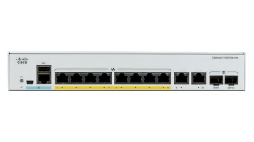Cisco Catalyst C1000-8FP-E-2G-L network switch Managed L2 Gigabit Ethernet (10/100/1000) Grey Power over Ethernet (PoE)