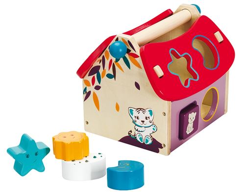 Maison Des Formes En Bois Chat Ludendo Multicolore