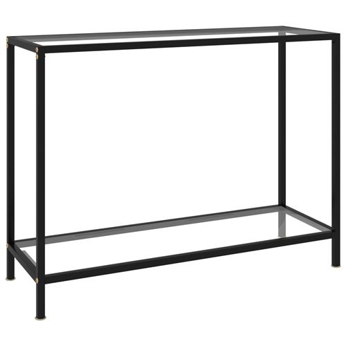 VIDAXL - Table Console - Verre Trempé - 100 x 35 x 75 cm - Transparent - Image 3