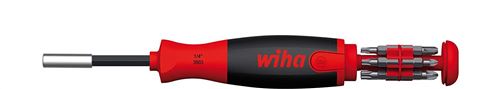 Wiha 38600 3803-02020 Screwdriver with bit magazine LiftUp 25 magnetic