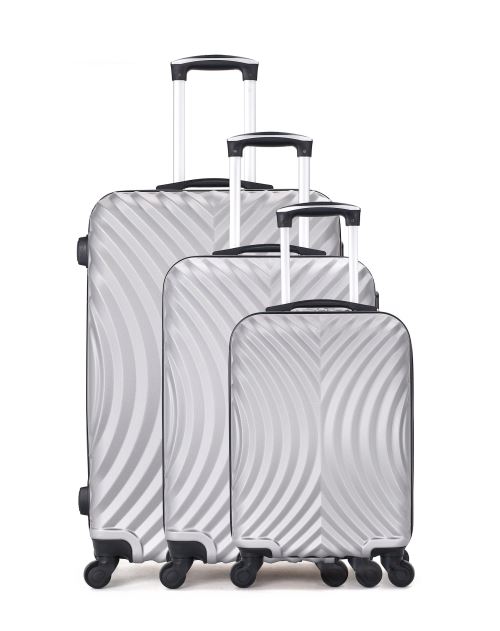 Set de 3 valises HERO | LAGOS-A Gris en ABS