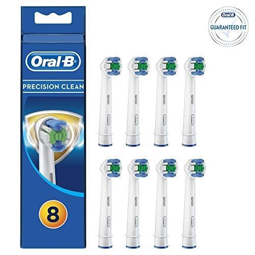 Braun oral-b oral-b precision clean lot de 8 brossettes anti-bactériennes anti-bactéries