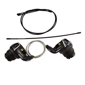 Manette vtt p.tournante 7x3v. shimano revoshift rs35 (paire) - 1