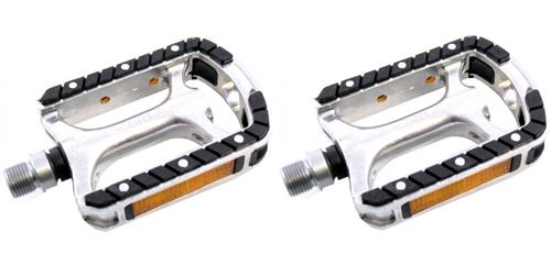 Tecora pédales plate-forme 9/16 pouces noir / argent vélo
