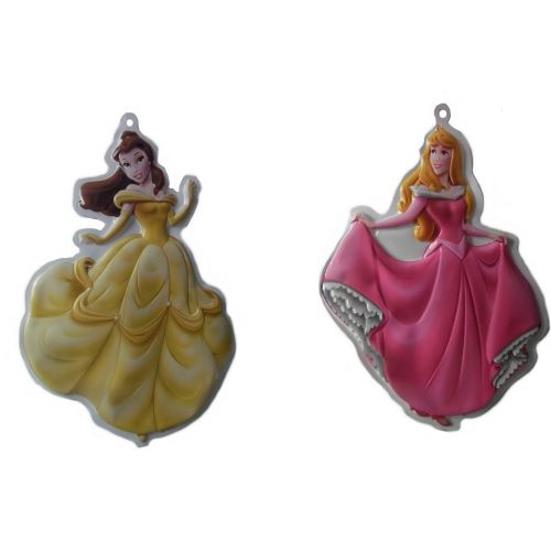 Princesse Aurore et Belle décoration murale 3D Disney enfant, stickers tableau - guizmax
