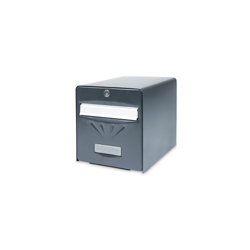 Bo&icirc;te aux lettres normalis&eacute;e 2 portes ext&eacute;rieur BURG-W&Auml;CHTER Balneaire aciergris