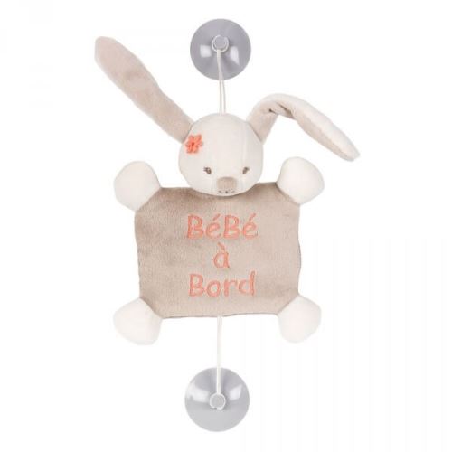 Bébé à bord mia le lapin - nattou