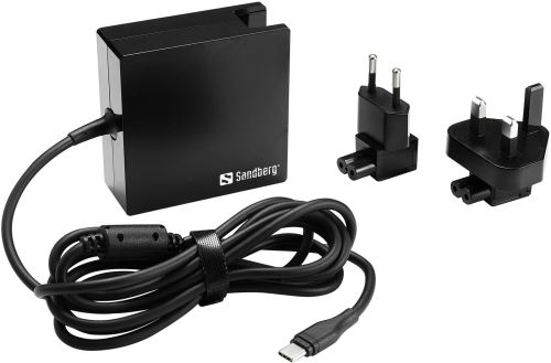 USB-C PD AC-Charger 90W EU+UK Sandberg