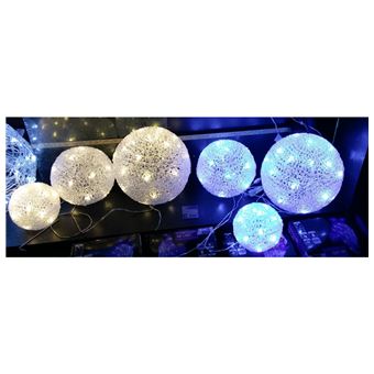 Boules De Noël Lumineuses Led Lot De 3 Boules Lumière