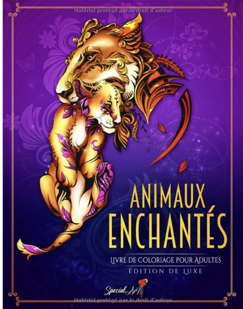 Livre de Coloriage Générique Animaux Enchantés - 60 images uniques - Pour Adultes