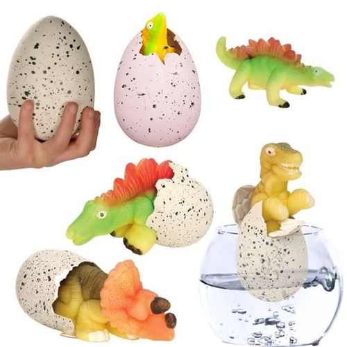 Un Oeuf de Dinosaure Magique - Il éclot en 1h dans l'eau - Idée Cadeau œuf  de pâques