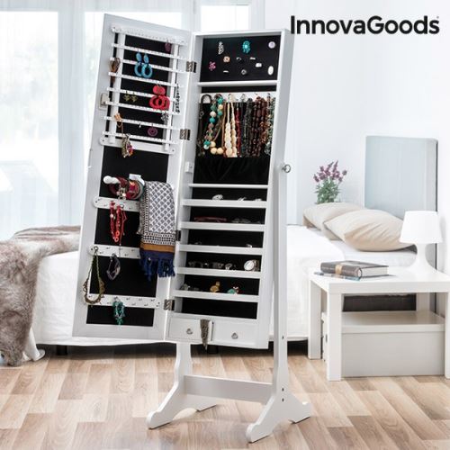Miroir Porte Bijoux Xxl Avec Serrure A Inclinaison Reglable Armoire Decoration Chambre Bijou Achat Prix Fnac