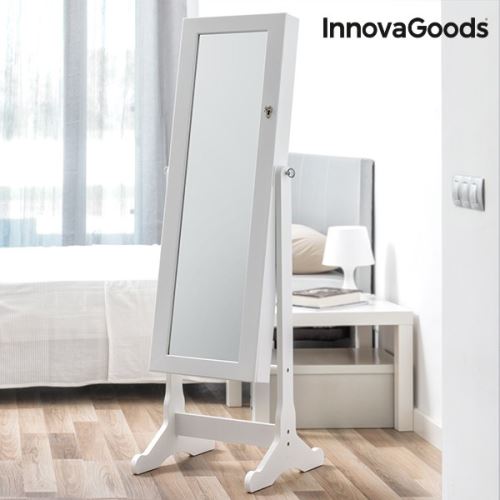 Miroir Porte Bijoux Xxl Avec Serrure A Inclinaison Reglable