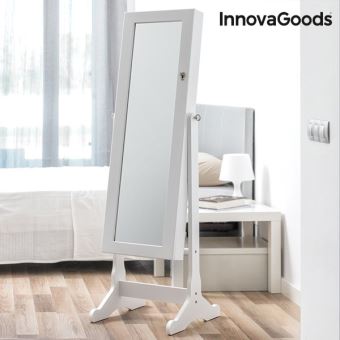Miroir Porte Bijoux Xxl Avec Serrure A Inclinaison Reglable