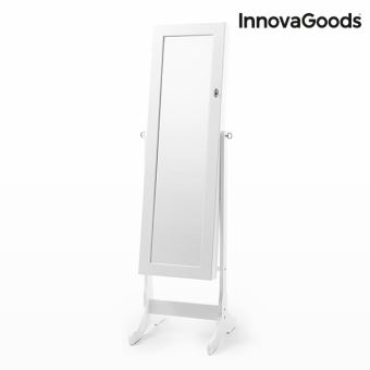 Miroir Porte Bijoux Xxl Avec Serrure A Inclinaison Reglable