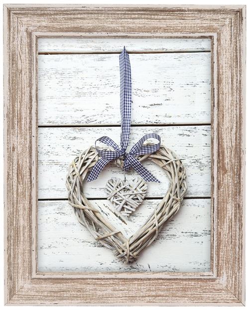 Zep U868M Cadre Photo Bois 15x20 cm Resia Marron résine, Verre Marron, Beige 25x20x2, 2 cm
