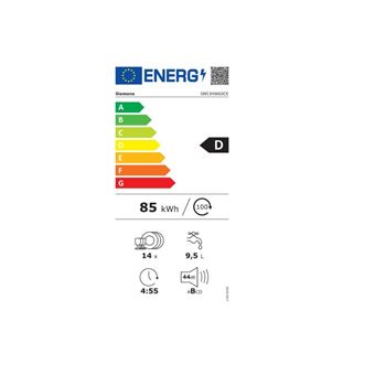 Siemens iQ300 SN53HW60CE - Lave-vaisselle - intégrable - WiFi - Niche - largeur : 60 cm - profondeur : 57.3 cm - hauteur : 81.5 cm - blanc