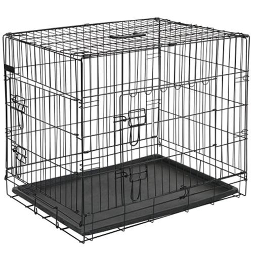 Meilleurs prix pour @Pet Cage pour chien 50,8x30,5x35,5 cm Métal Noir 15006