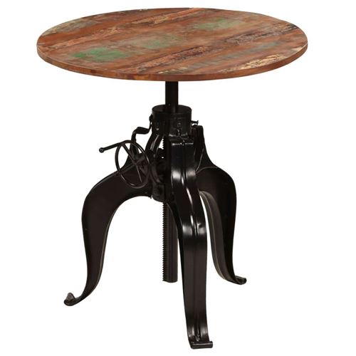 Vidaxl Table De Bar - Bois Recyclé/Métal - Image 3