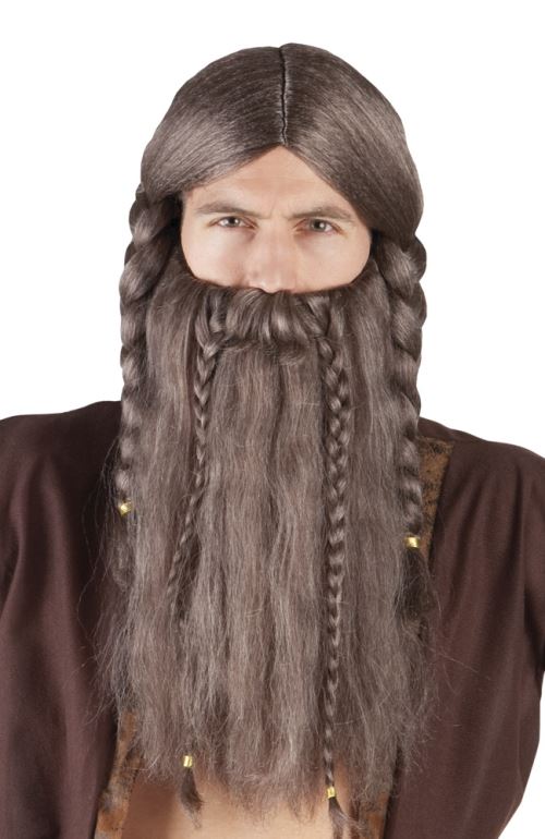 Boland perruque Viking Harald hommes marron