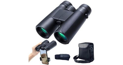 Chronus jumelles 12x42 avec prisme en toit pour adultes, compactes, portables, étanches, avec vision nocturne, prisme bak4, lentille fmc