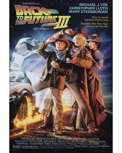 HGIIOOOGY Poster Du Film Retour Vers Le Futur 3 - Impression