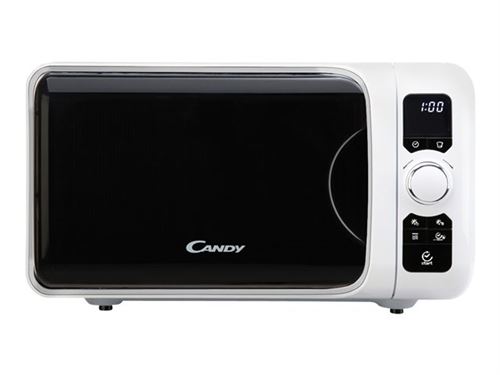 Candy EGO G25DCW - Four micro-ondes grill - pose libre - 25 litres - 900 Watt - blanc métallisé