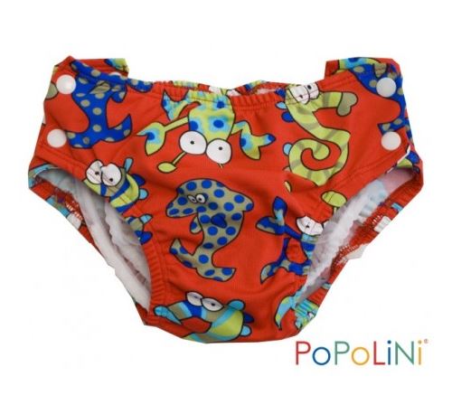 POPOLINI - Couche lavable pour piscine Sea Monsters - Taille - S : 3-9 kg