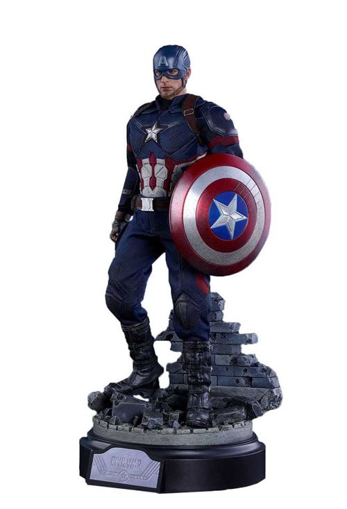 Figurine Hot Toys MMS360 - Marvel Comics - Captain America : Civil War - Captain America Battling Version