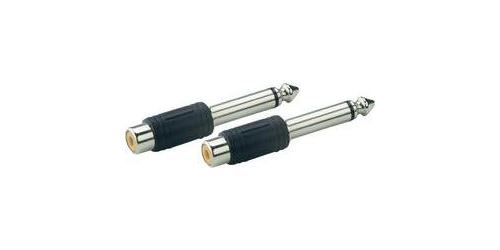 Set de 2 Adaptateurs RCA femelle/jack 6,3 mm mâle Paccs