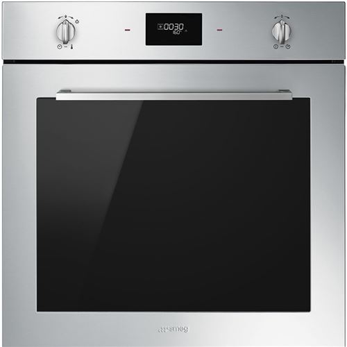 Smeg Cucina SFP6401TVX1 - Four - intégrable - niche - largeur : 55.4 cm - profondeur : 56 cm - hauteur : 58.3 cm - avec système auto-nettoyant - classe A+ - acier inoxydable